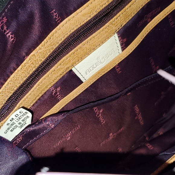 Anuschka purple blue nwot butterfly shoulder bag - Picture 8 of 9